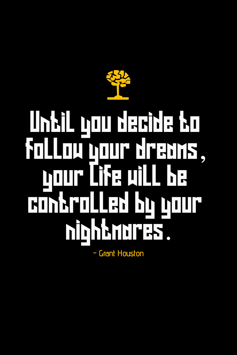 Dreams & Nightmares Quote Design 