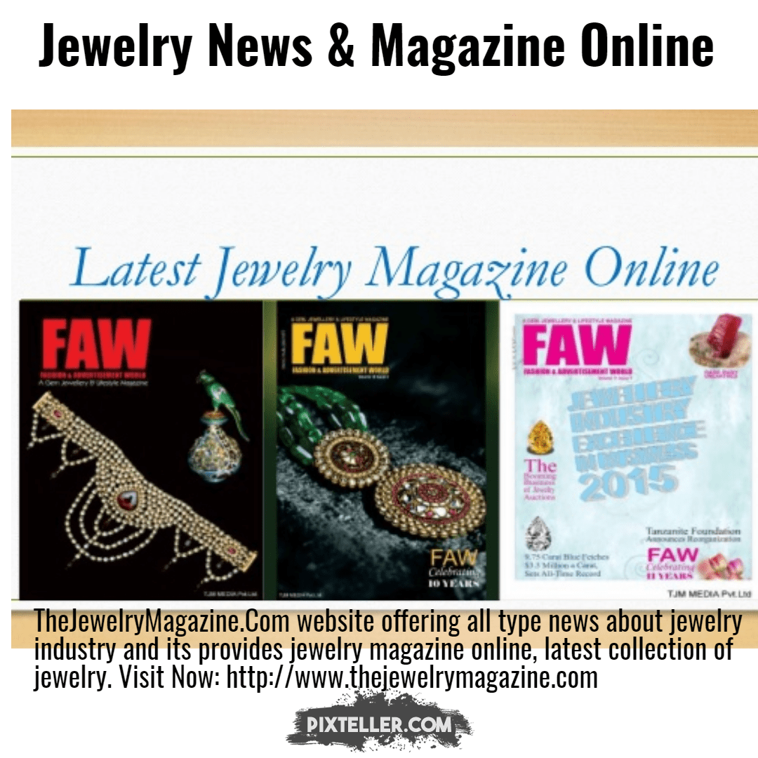 Jewelry News & Magazine Online Design 