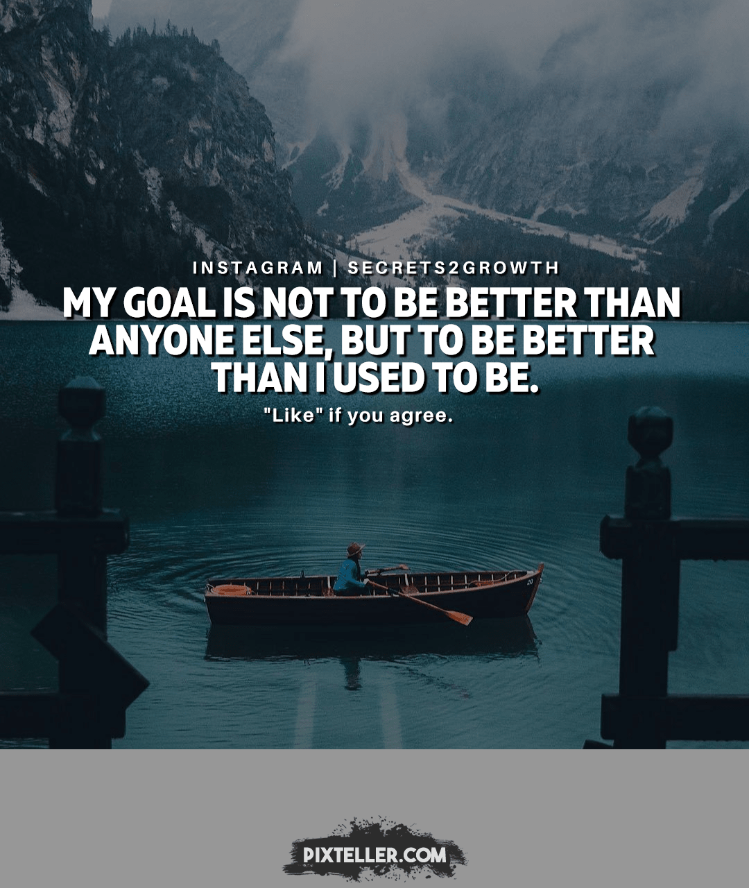 MY GOAL IS NOT TO BE BETTER THAN Design 