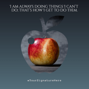 doing apple #quote #poster #simple