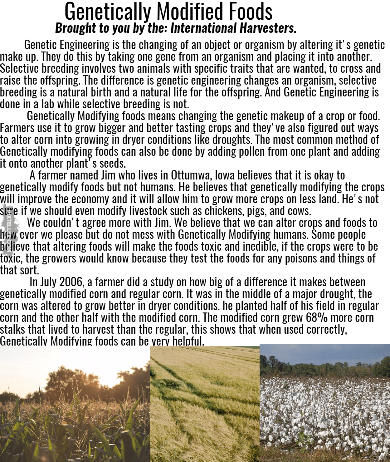 PSA, Zach Ross, Genetically Modified Design 