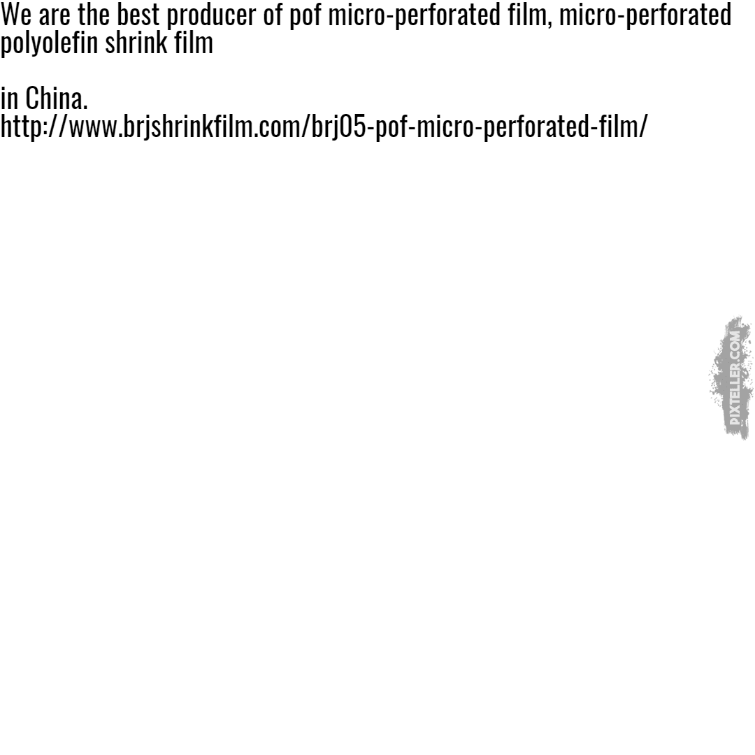 POF Micro-perforated Film, Design 