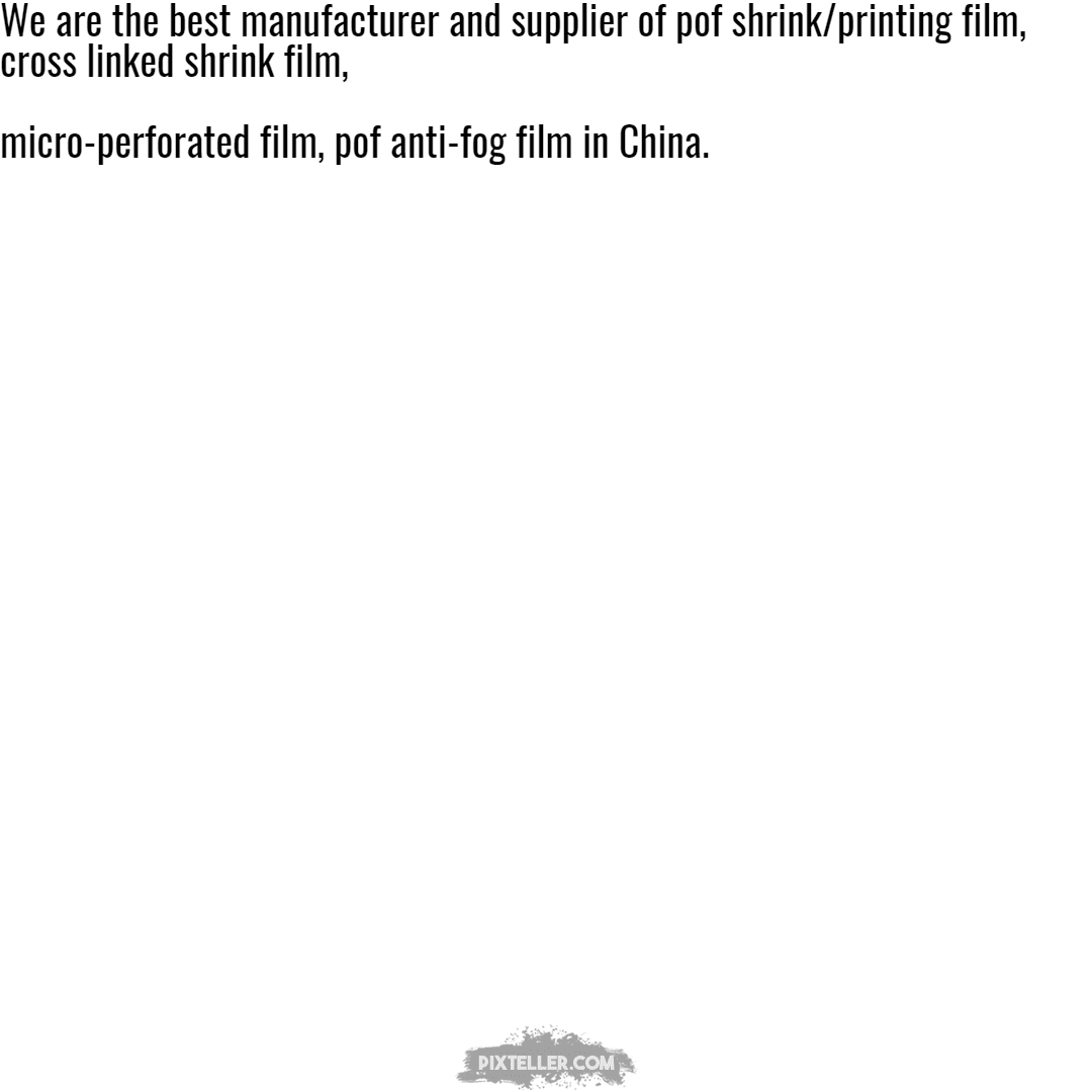 POF Shrink/Printing Film, Cross Design 