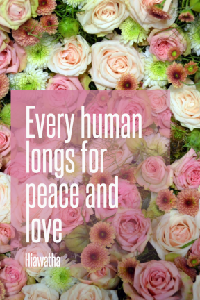 #peace #love #quote #poster #simple #flower