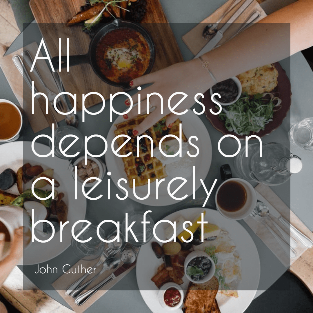 #food #breakfast #happiness #quote Design  Template 