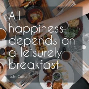 #food #breakfast #happiness #quote #poster