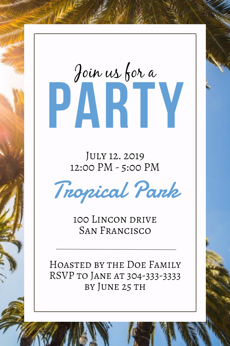 Party invitation #invitation #party Design  Template 