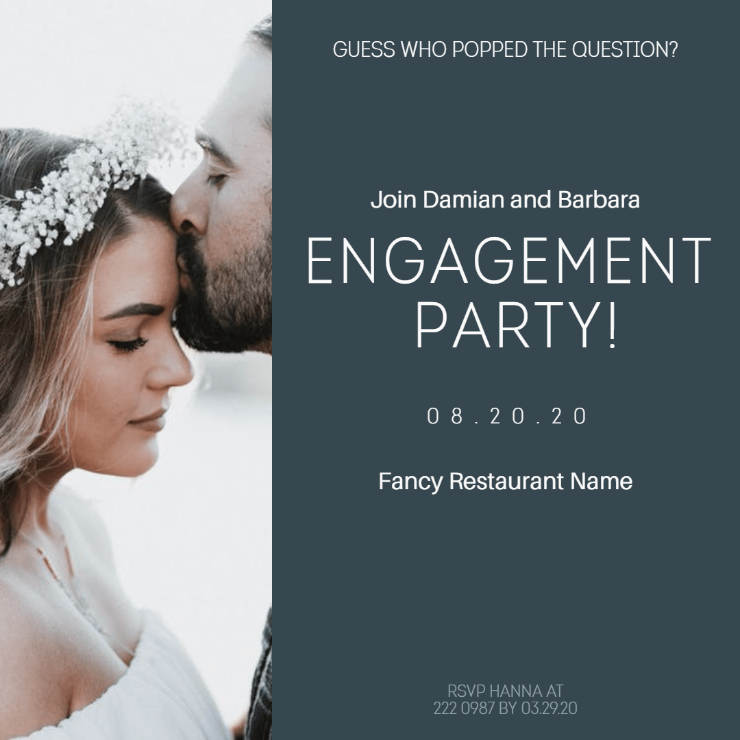 Engagement party #party #invitation Design  Template 