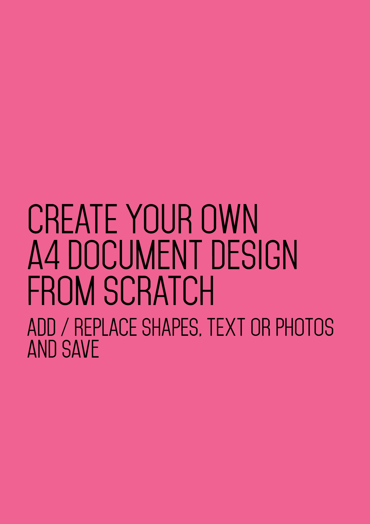 A4 document blank Design  Template 