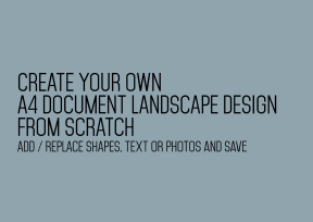 A4 document landscape blank