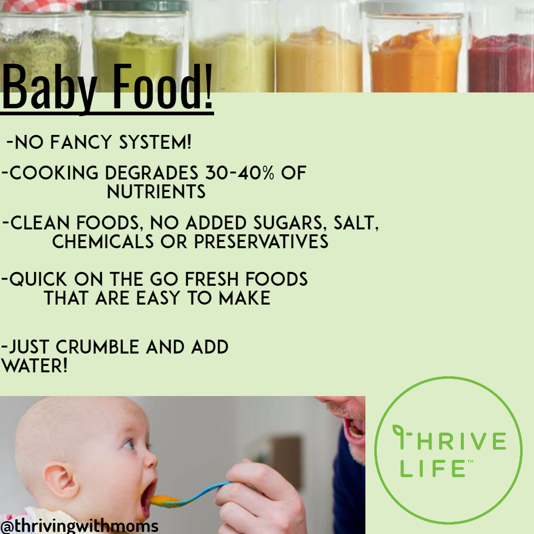 thrive life baby food Design 