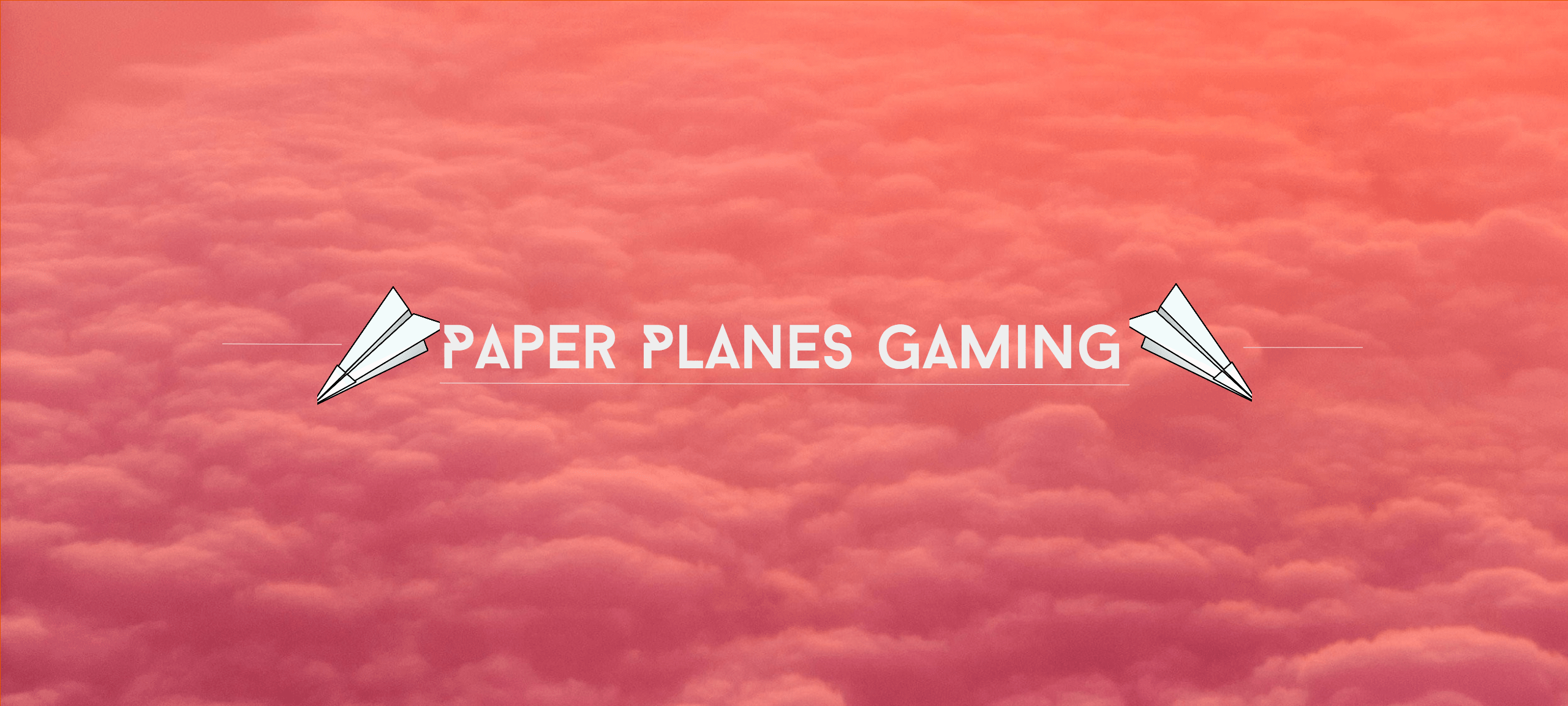 Paper Planes Gaming Banner Design 