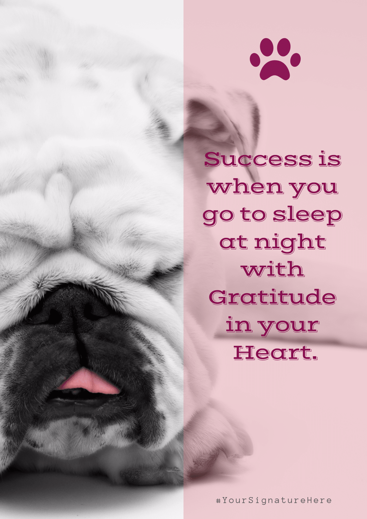 success puppy #funny #avatar #poster Design  Template 