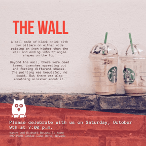 The Wall #invitation #anniversary #business