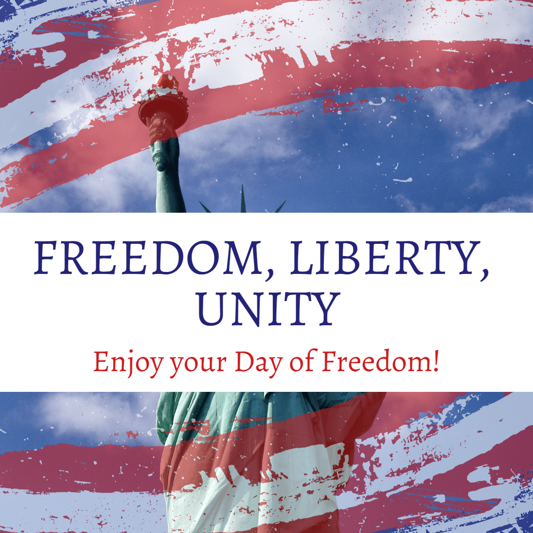 Enjoy your Day of Freedom! Design  Template 
