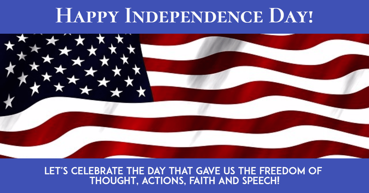 Happy Independence Day #4thofjuly Design  Template 