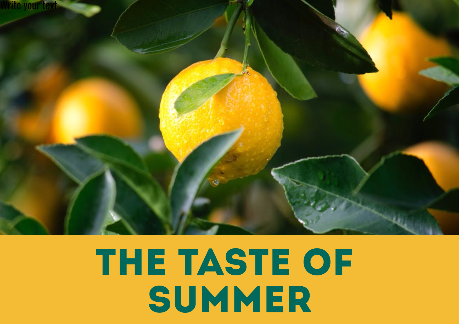 Taste of summer #fresh #summer Design  Template 