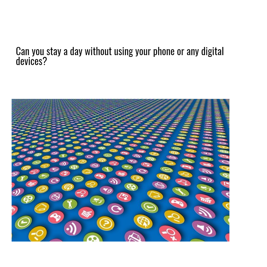 one day without digital devices? Design 