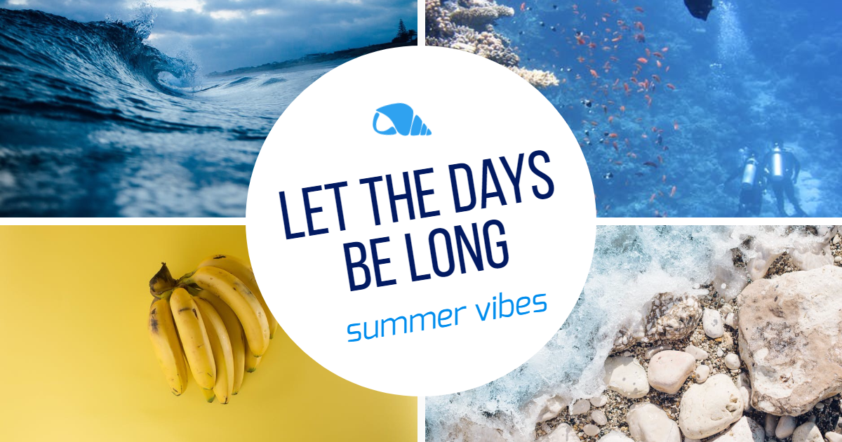 Let the days be long #summer #ocean Design  Template 