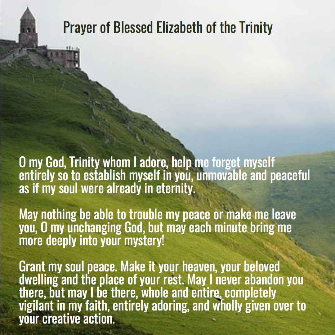 Prayer of Blessed Elizabeth of the Design 