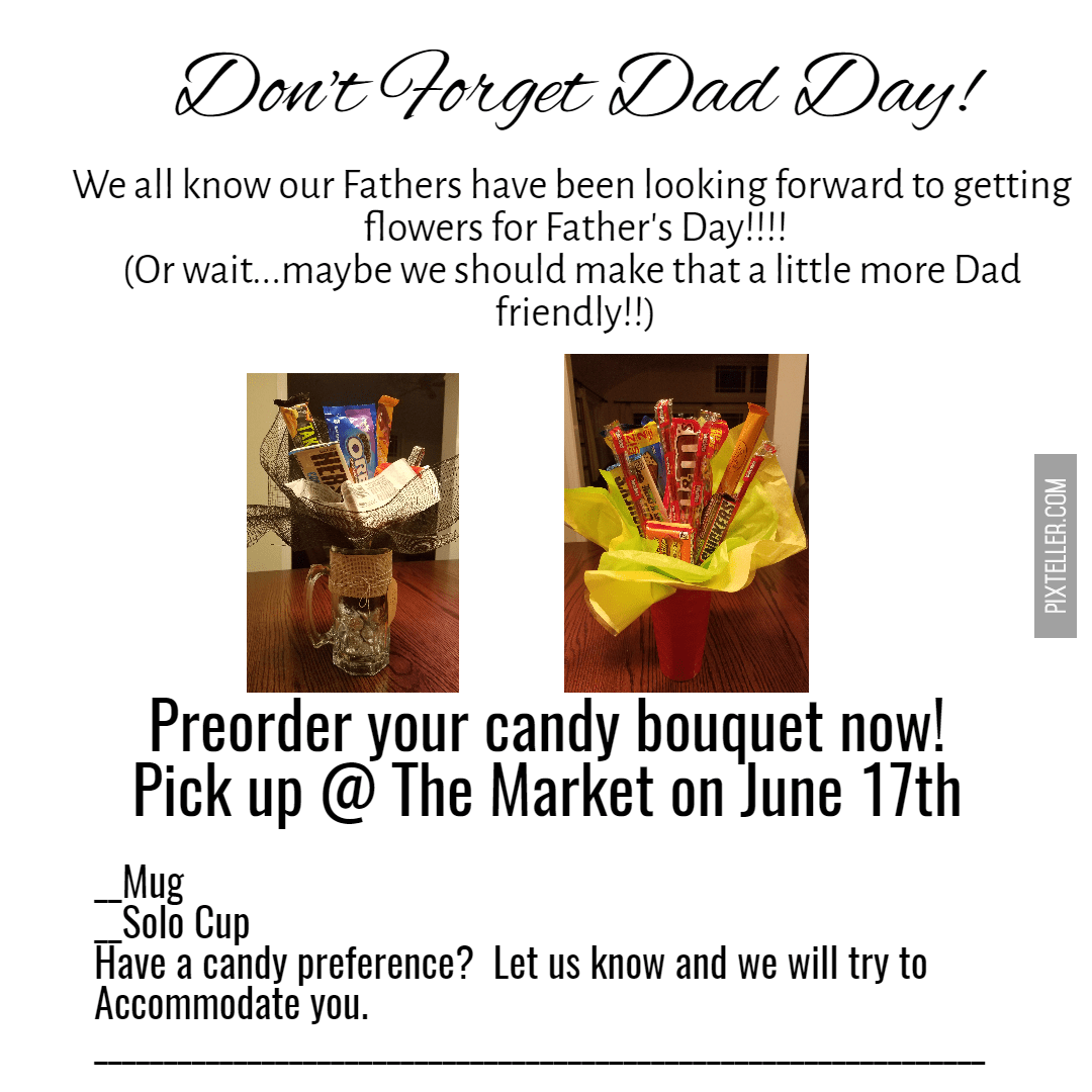 fathers day candy boquets Design 