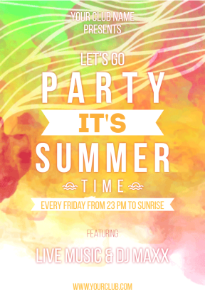 Summer party #invitation #party #poster #summer #summertime #vibes