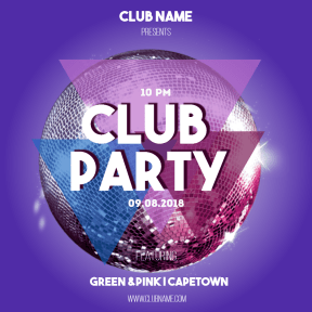 Club party #party #invitation #clubposter #poster #fun #dance #promo 