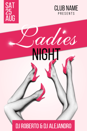Ladies night #invitation #promotion #club #fun #dance #ladies #girlsnight #