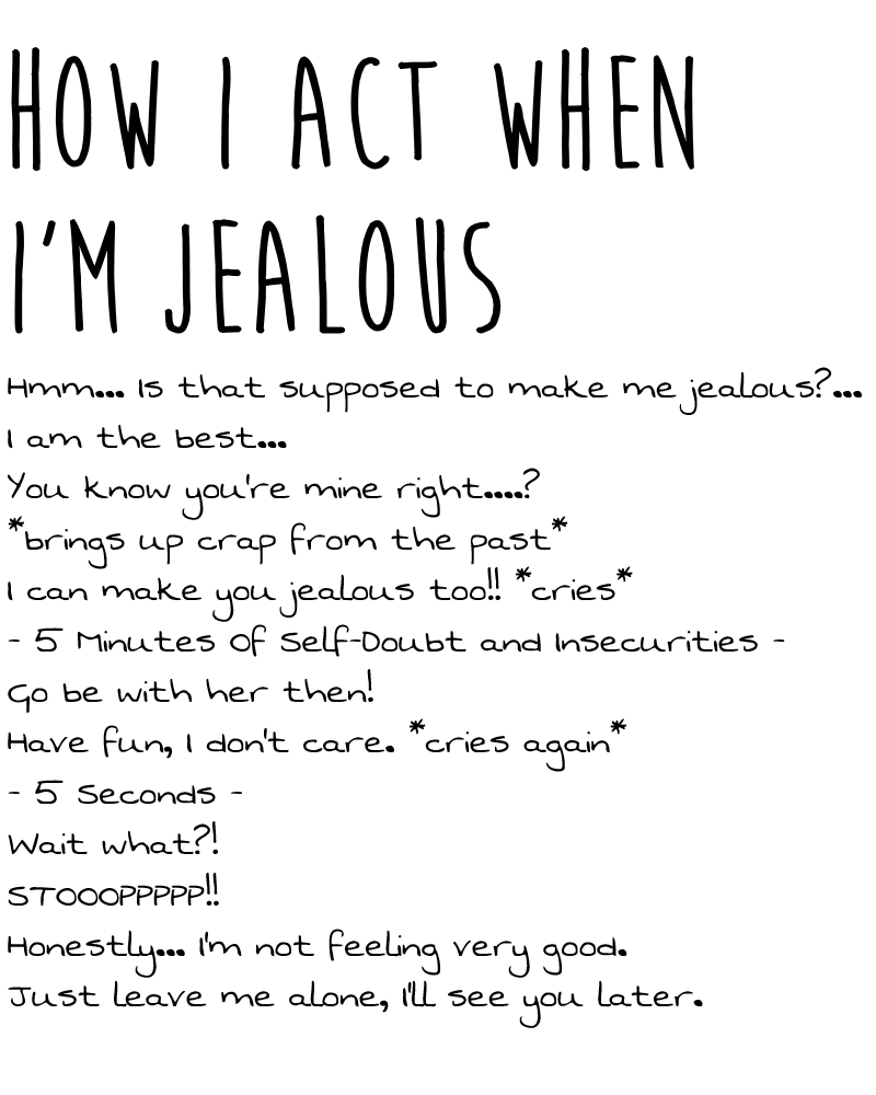 How I Act When I'm Jealous, Design 