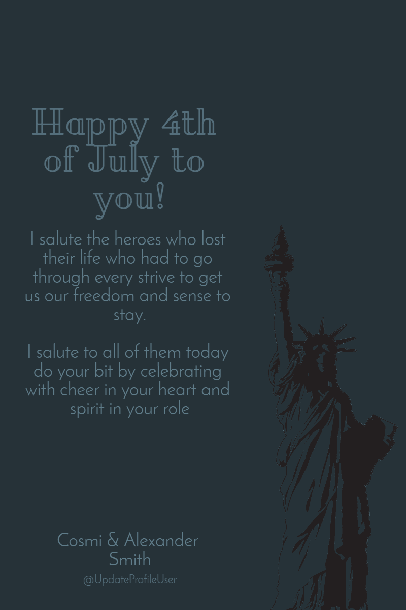 4th of July superman message Design  Template 