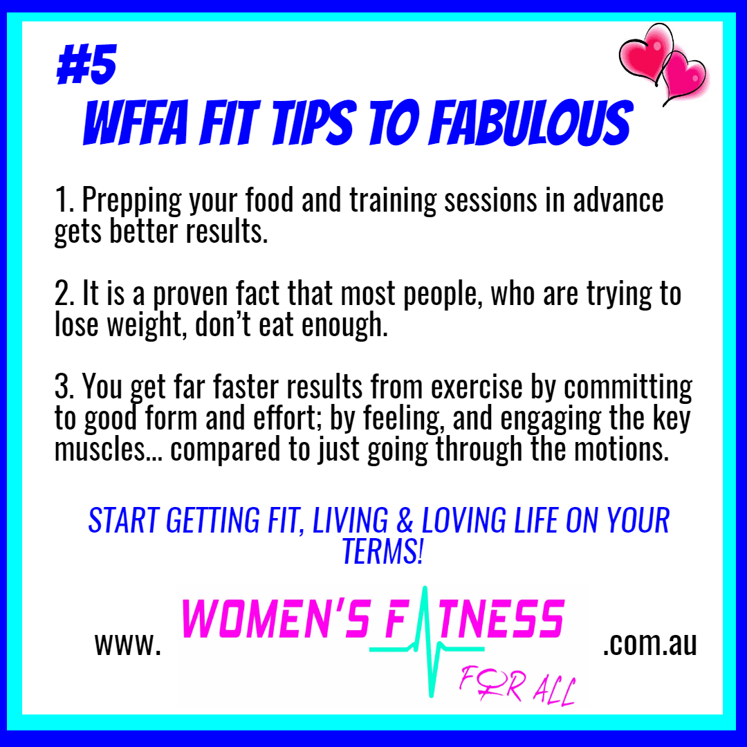 WFFA fit tips to fabulous #5 Design 