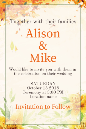 Wedding invitation #invitation #wedding #love #ceremony #marriage 