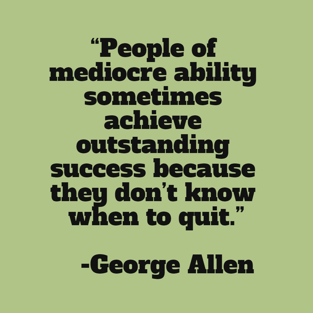 George Allen quote Design 