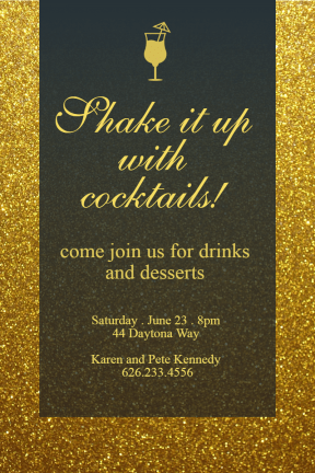 Cocktail party #invitation #party #cocktail #fun