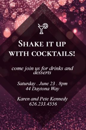 Cocktail party #invitation #party #cocktail #fun