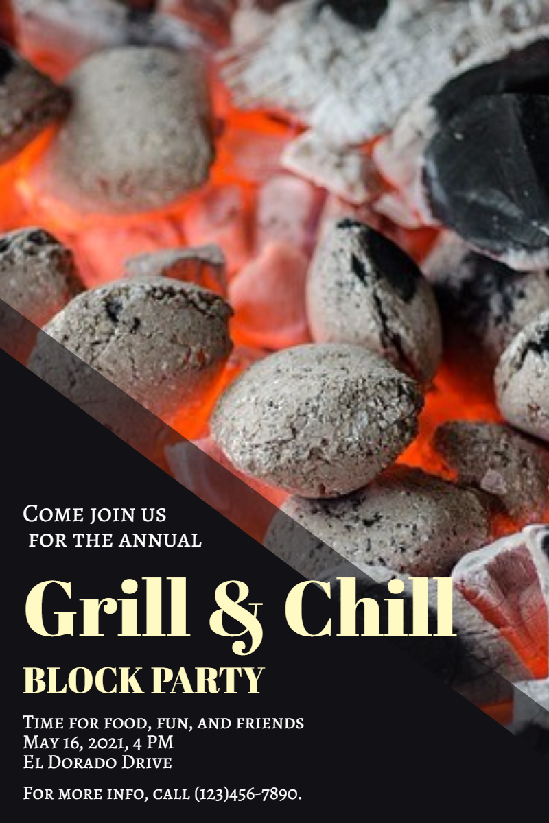 Grill and chill #invitation #grill Design  Template 