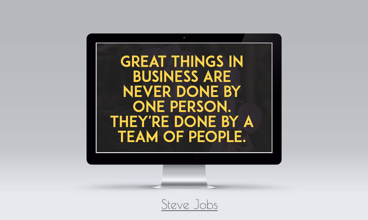 Great things in business are never Design 