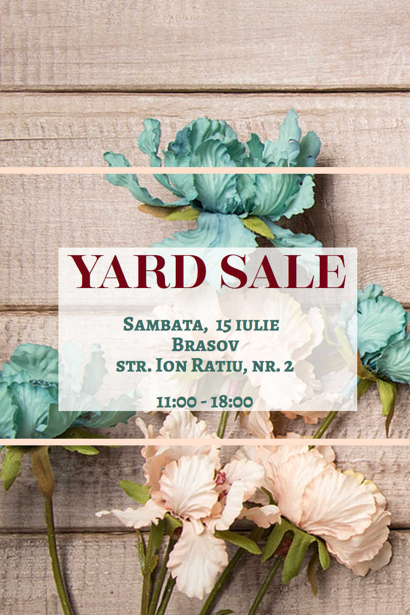 Yard Sale 15 iulie Design 