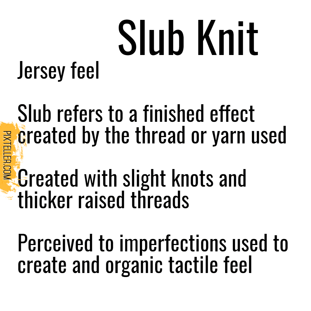 Slub Knit Design 