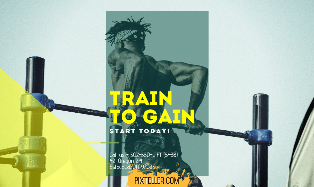 #template #gym #poster  Design 