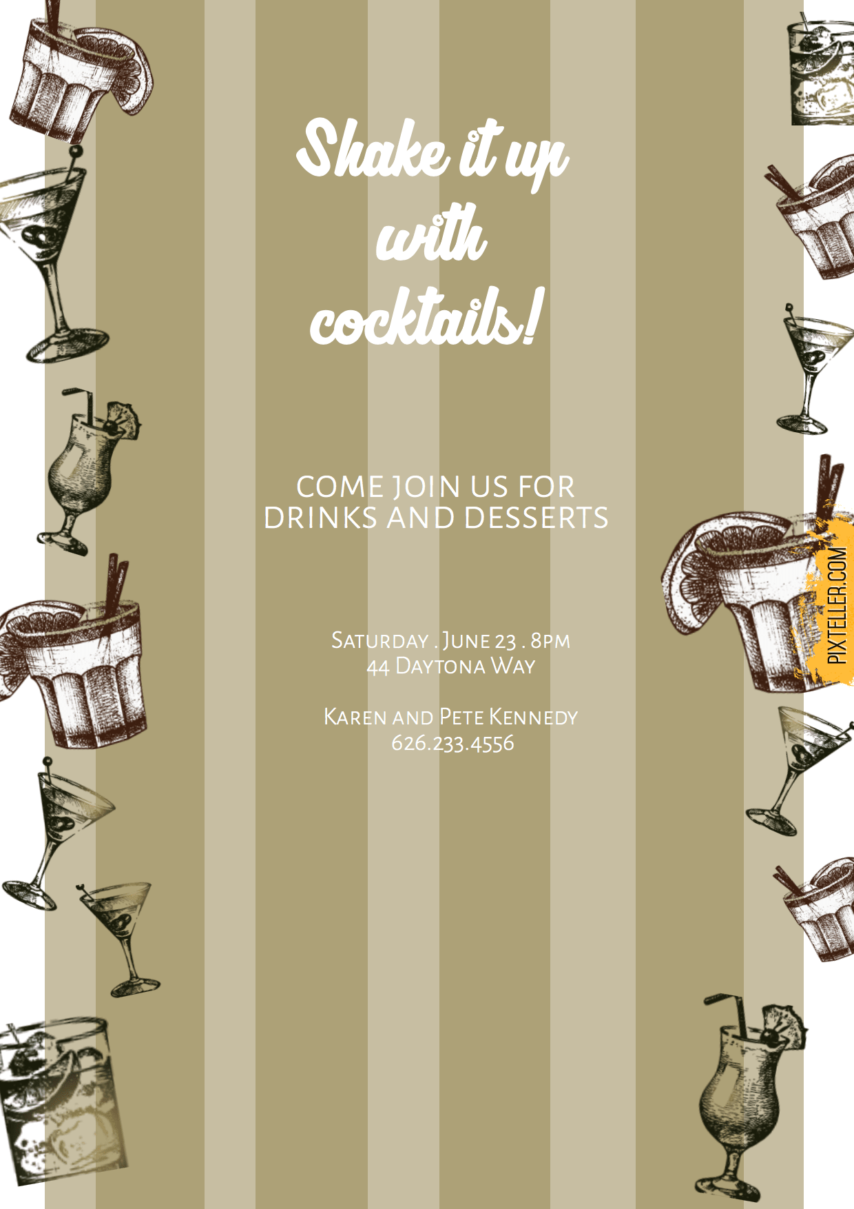 Cocktail party #invitation #party Design 