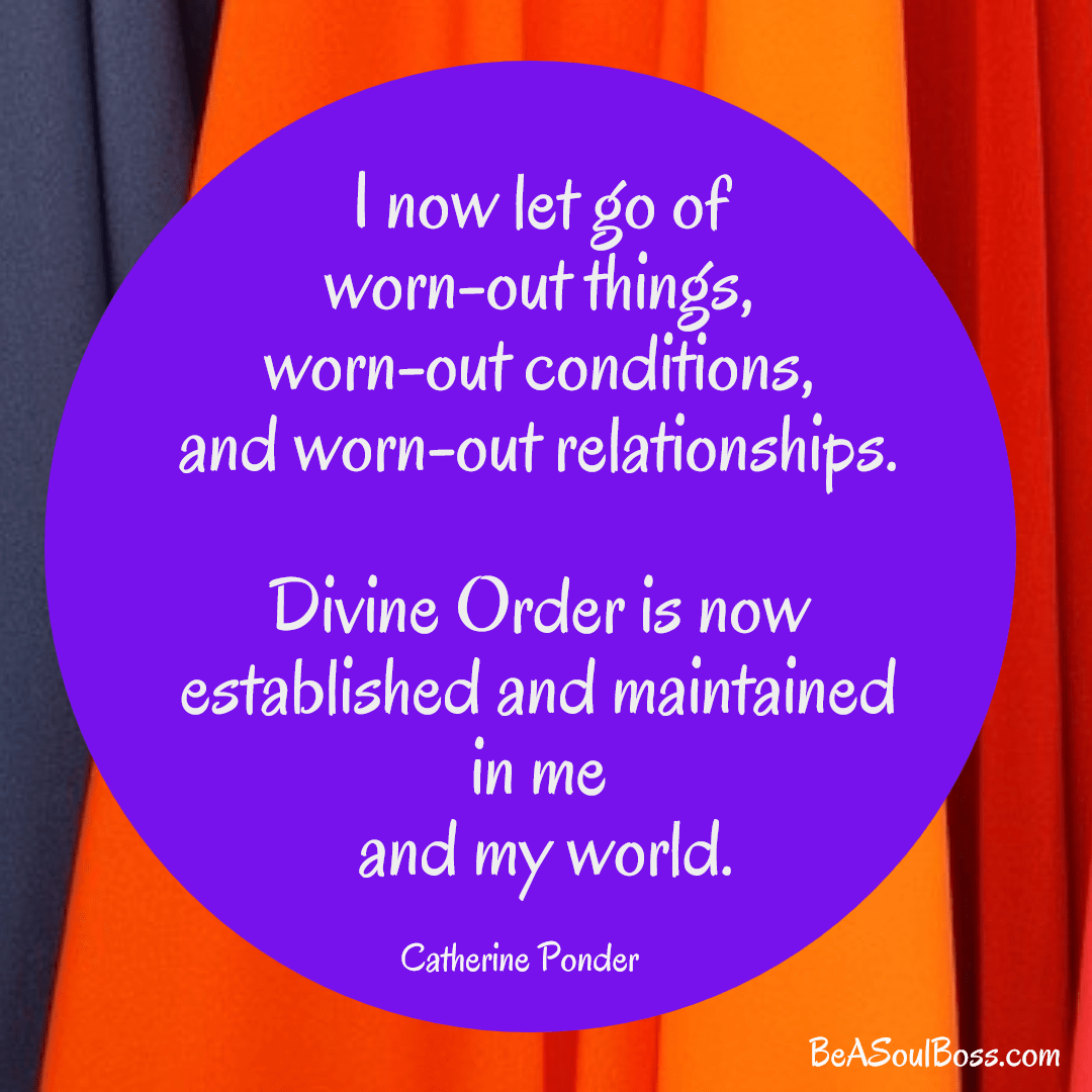 Divine Order in My World Design 