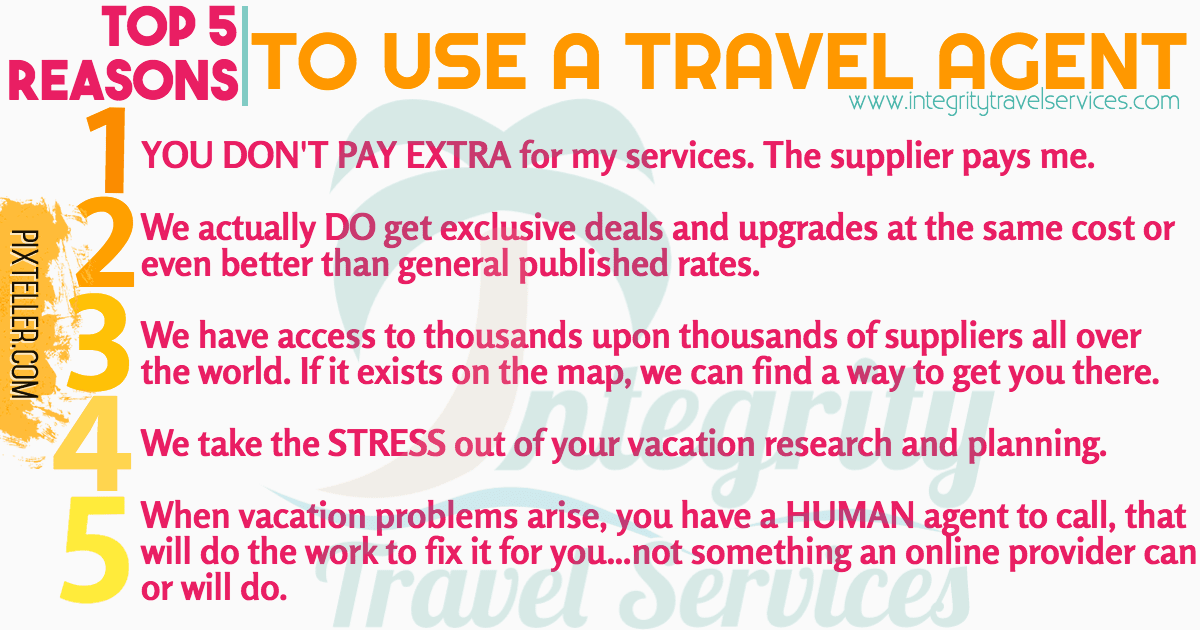 top 5 why use a travel agent Design 