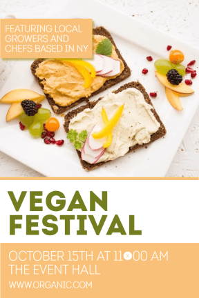 Vegan festival #business #poster  #festival #vegan #food