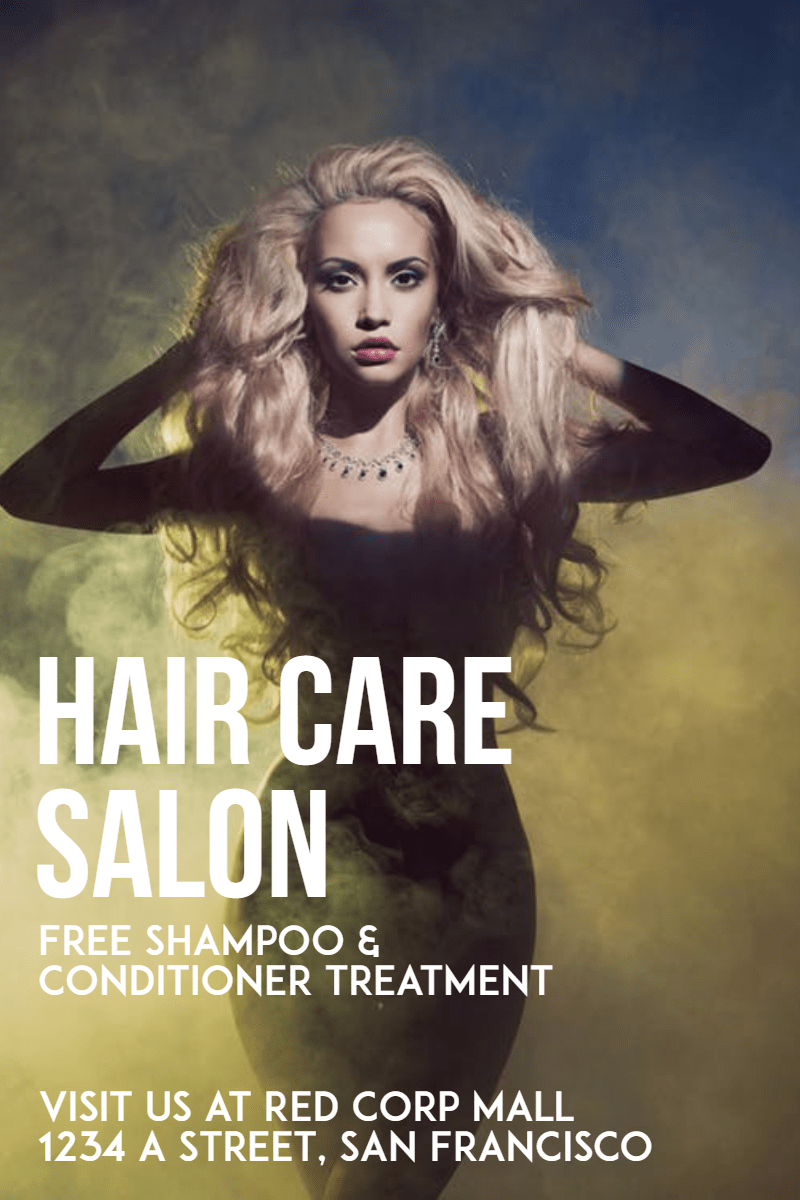 Hair Care Salon #hair #salon #care Design  Template 