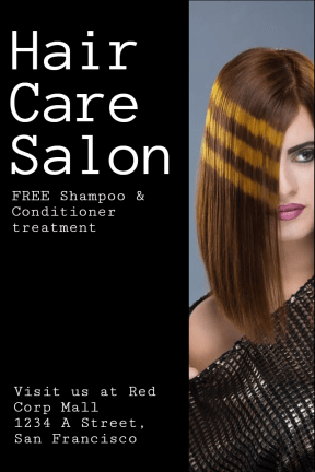 Hair Care Salon #hair #salon #care #business #poster #beauty