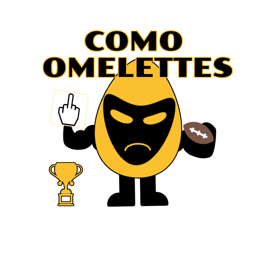 como omelettes logo Design 