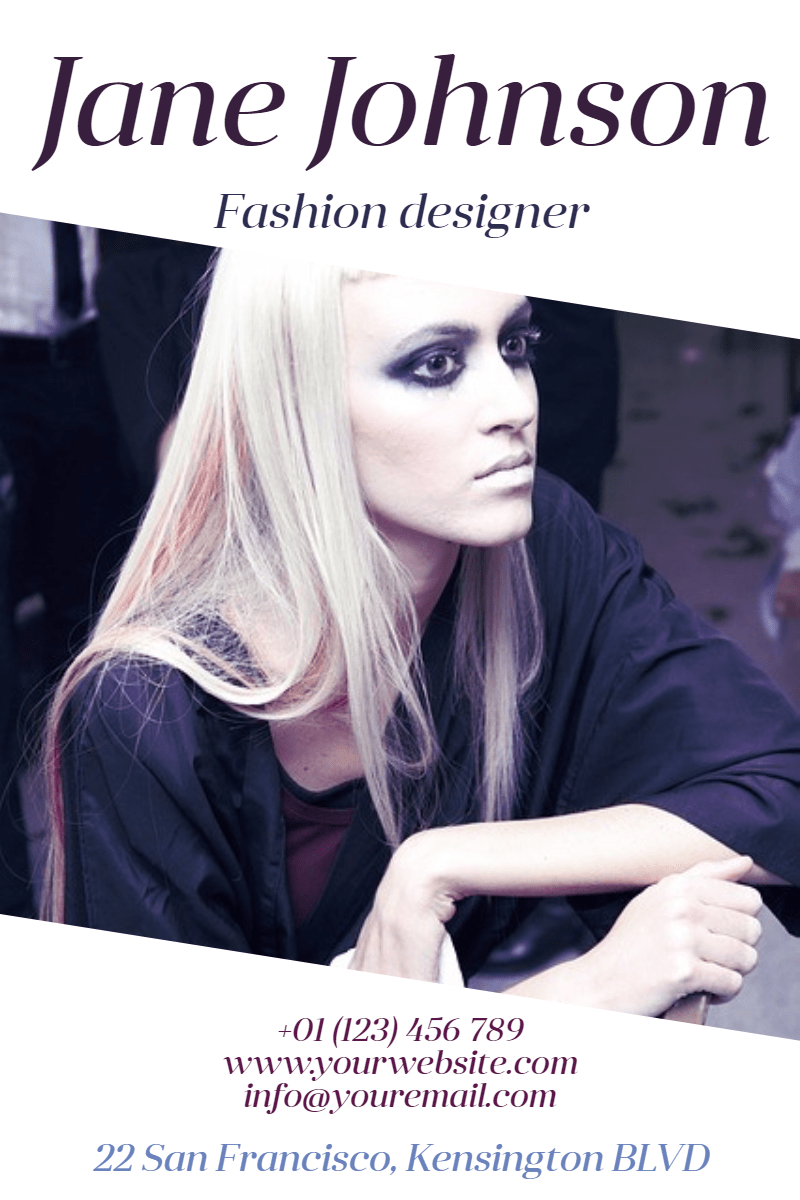 Fashion Designer #business #poster Design  Template 
