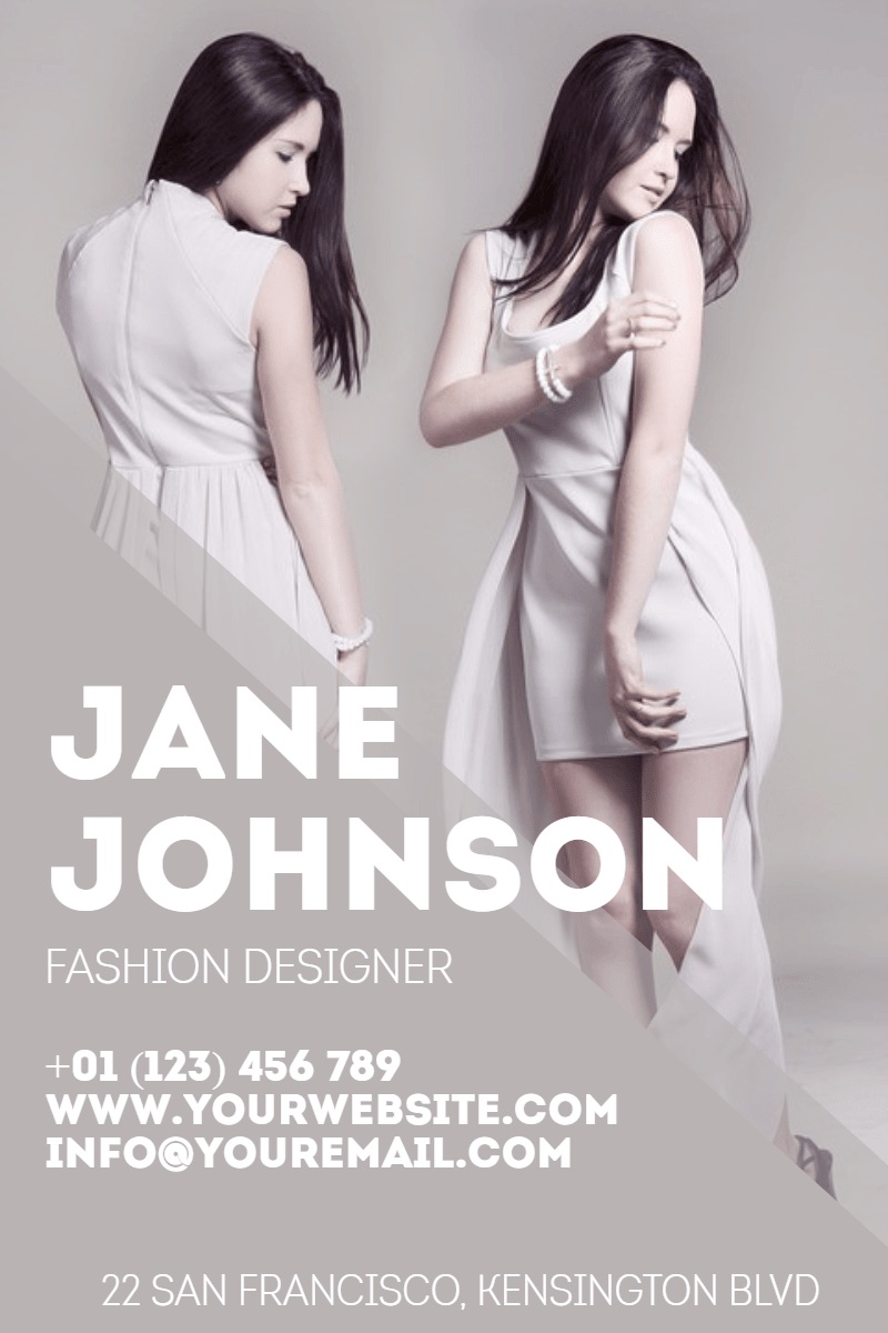 Fashion Designer #business #poster Design  Template 