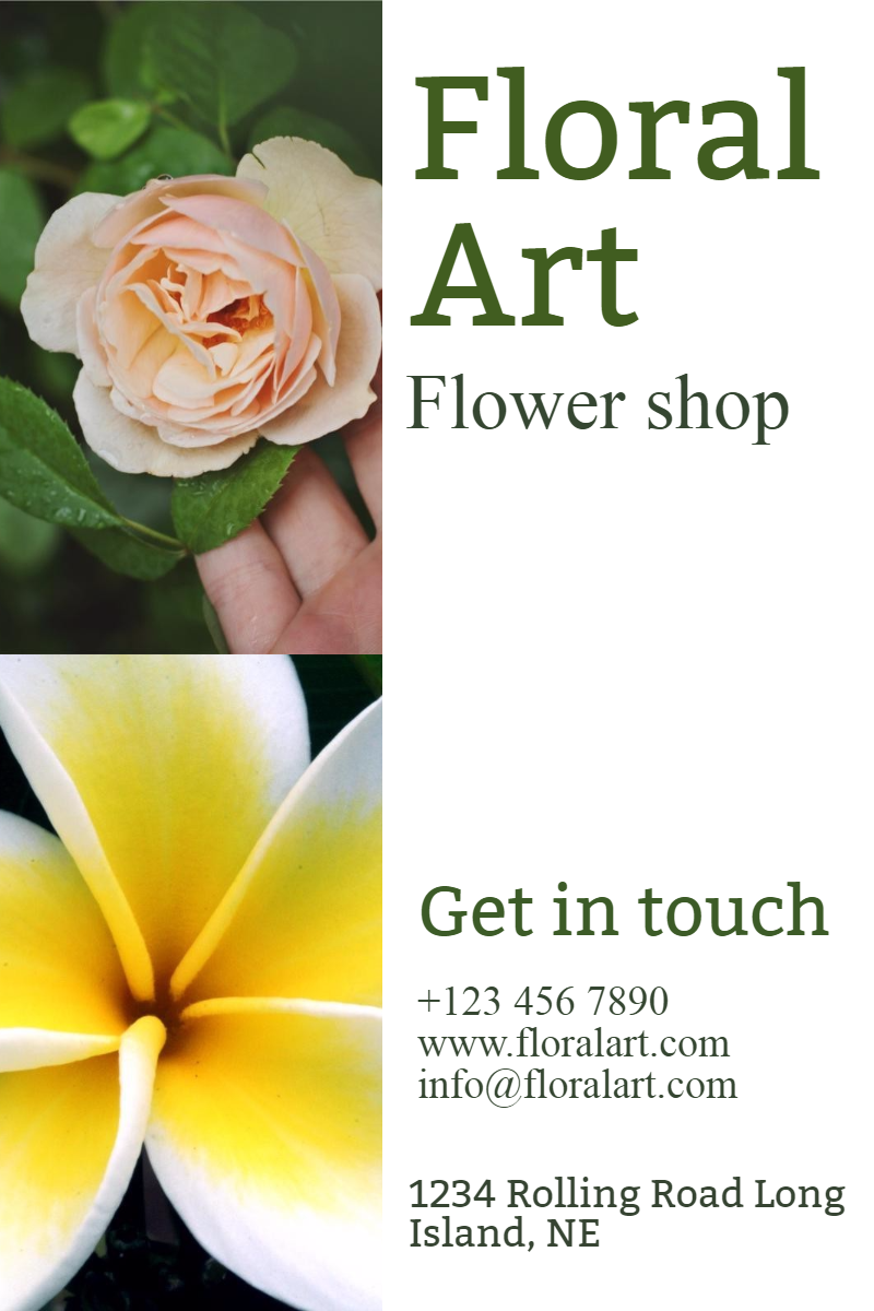 Flower shop #business #flower Design  Template 